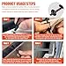 260 PCS 2026 New Upgrade Nylon Universal Cable Tie Buckle, with Clear Storage Box, Double-Sided Style Cable Tie Buckle, 5.91IN Extended Length Zip Tie for Car Repair (Fender, Bumper, Trunk Liner)