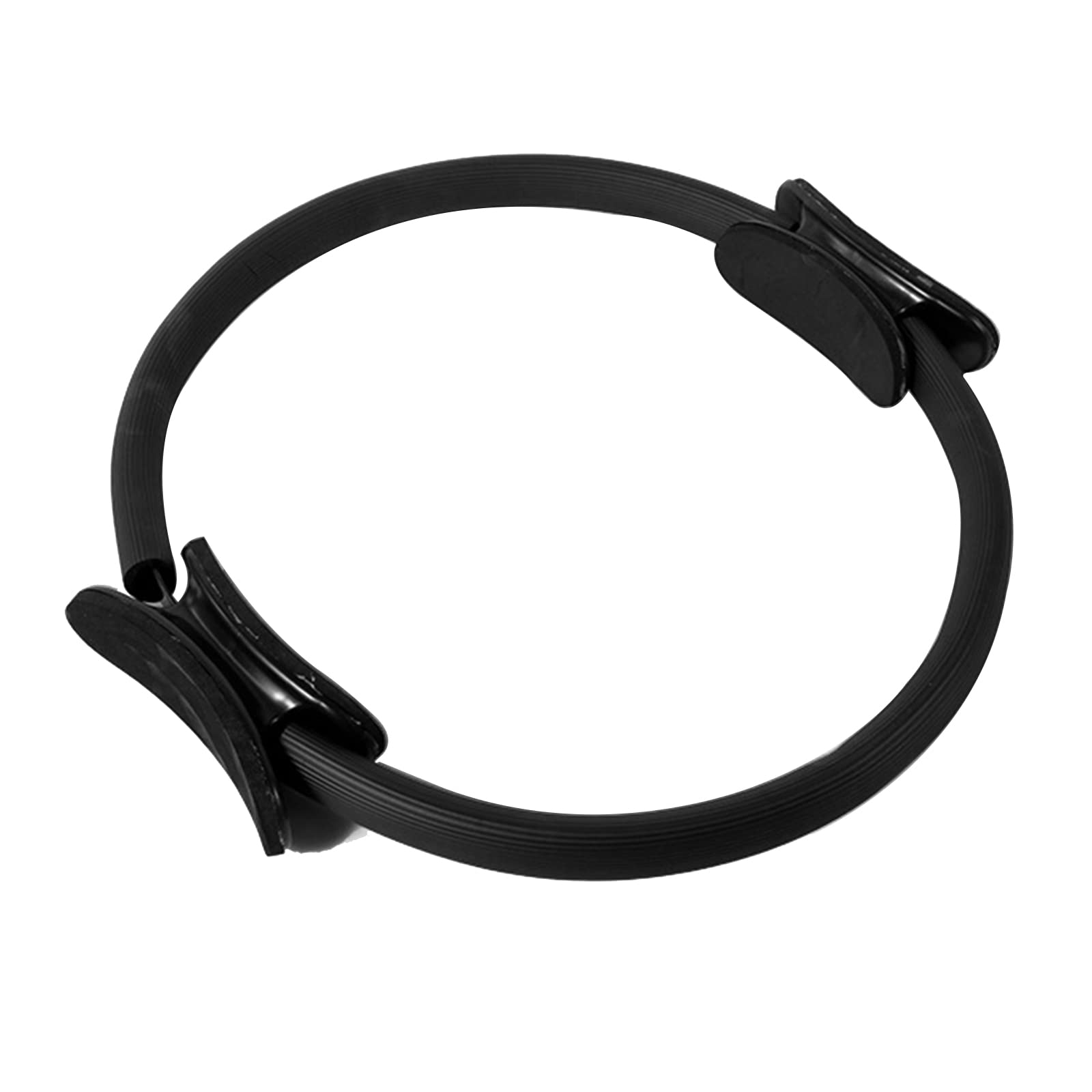 DULKET Pilates Ring,Pilates Equipment,Pilates Ring Double Handle Exercise Circle for Indoor Fitness Exercise Yoga Slimming Training（Black）