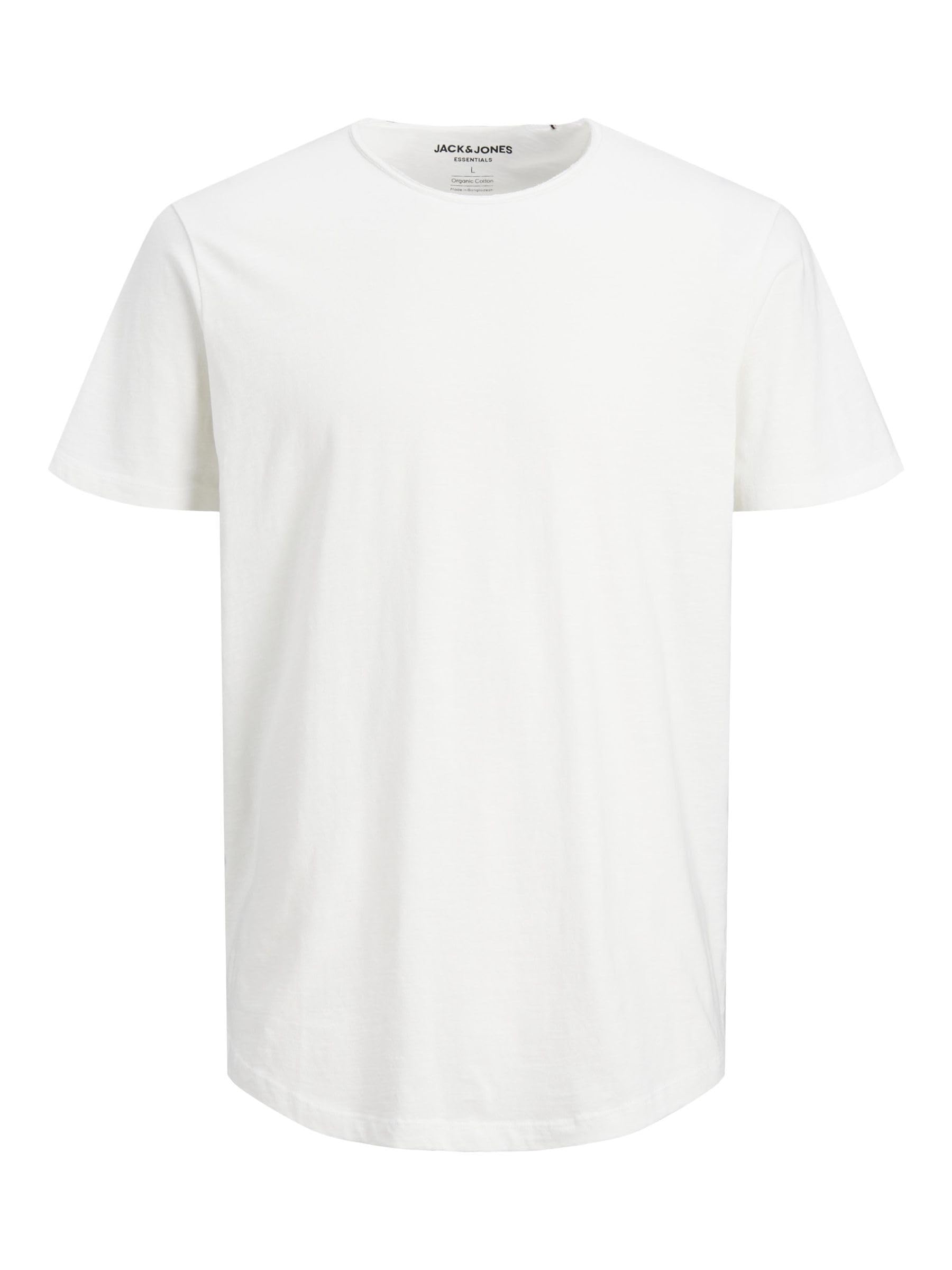 Jack & Jones Jjebasher Tee O-NECK Ss Noos, T-Shirt Uomo, Bianco (Cloud Dancer Fit:Reg), M-image