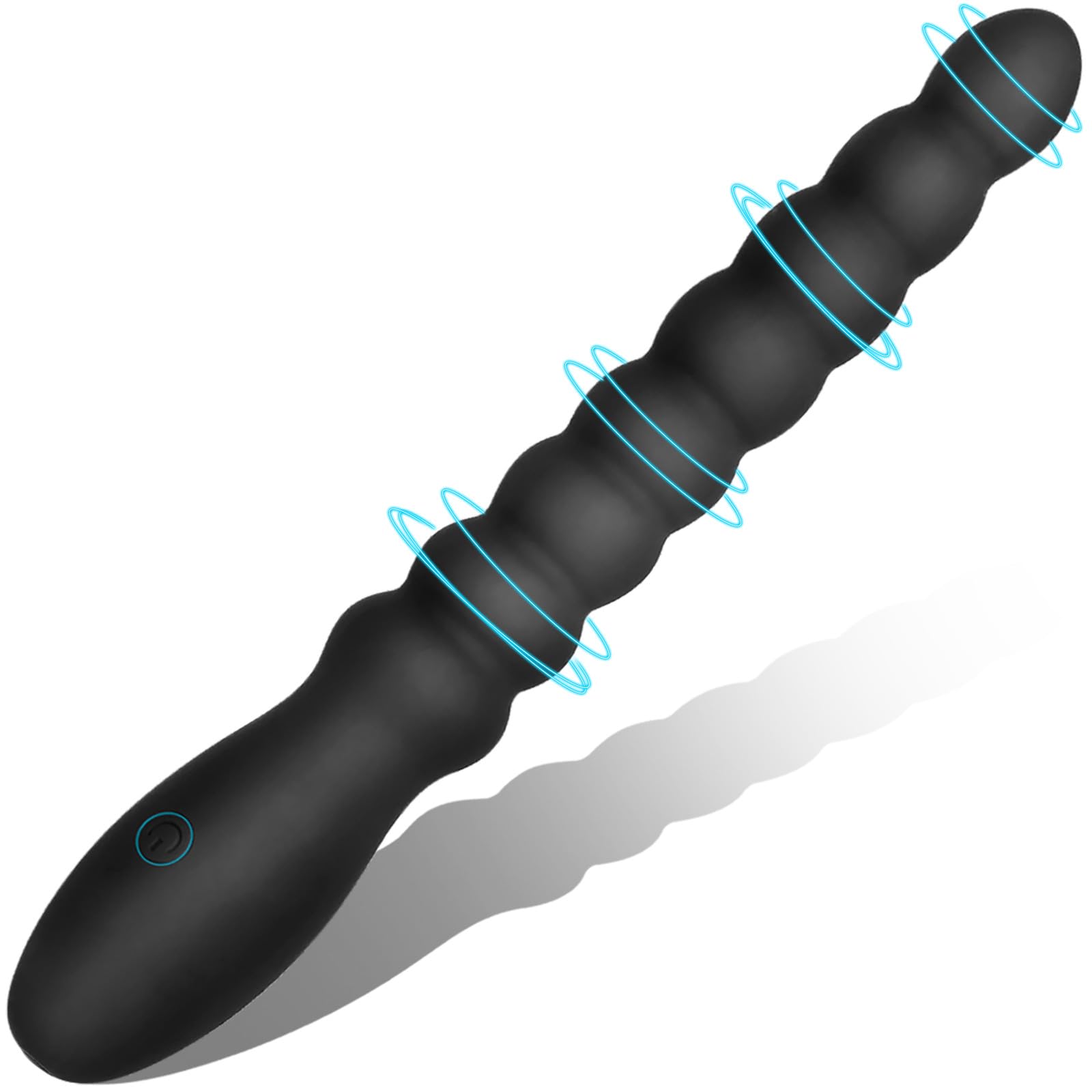 Perles anales vibrantes en silicone 30 cm plug anal adulte, vibrateur anal rechargeable...
