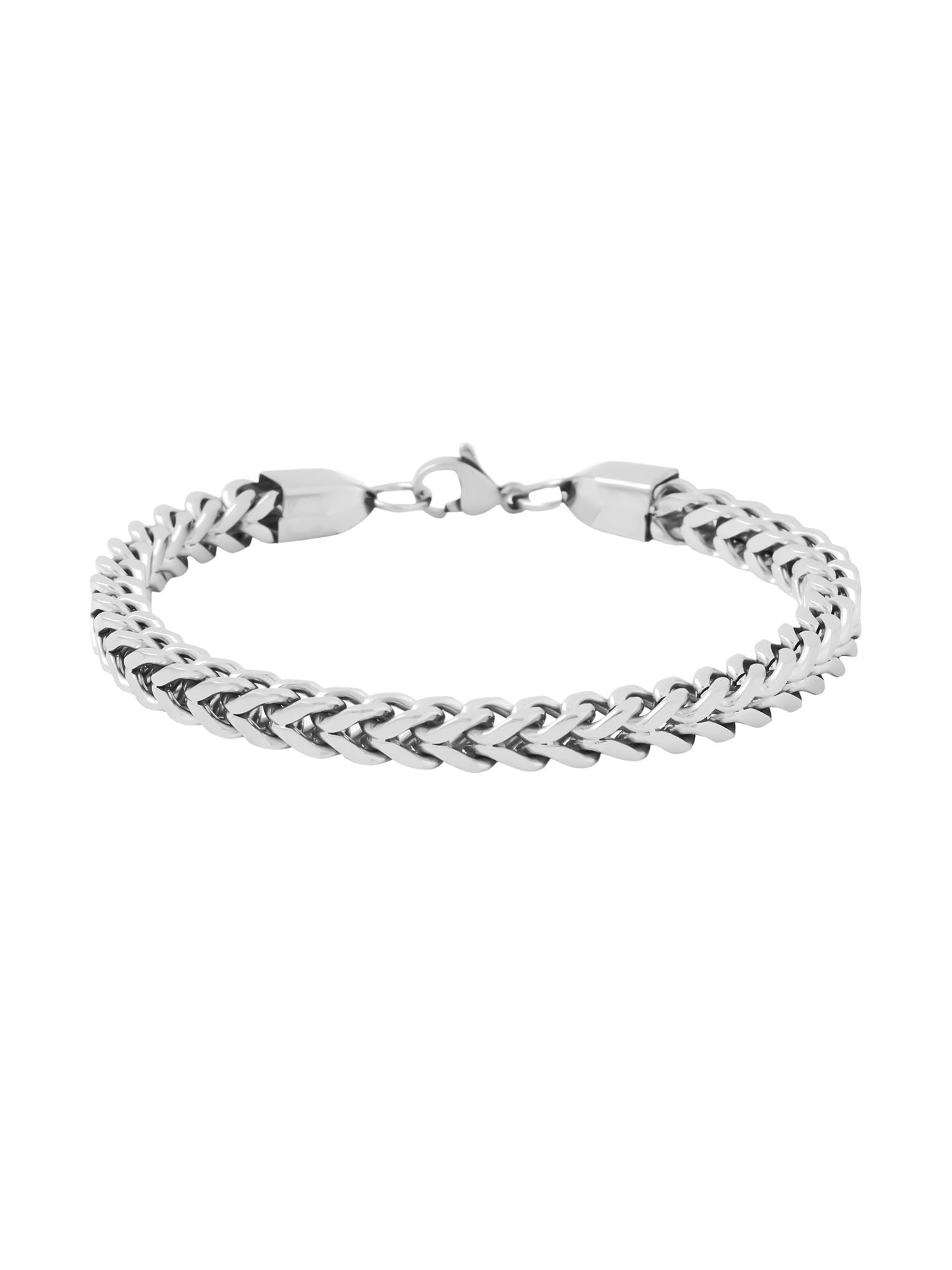 Bracelets for Men & Boys | Fashion Bracelet | Silver Tone Stainless Steel Type Bracelet| Accessories Jewellery | Birthday & Anniversary Gift