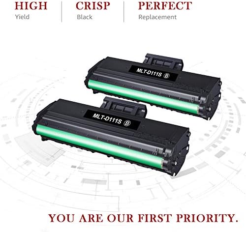 Toner Kingdom Compatible Toner Cartridge Replacement for Samsung MLT-D111S D111S for Xpress M2026W M2026 M2070W M2070 M2020 M2020W M2022 M2022W M2070F M2070FW M2078W (Black, 2 Pack)