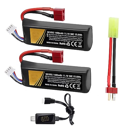 【Batteria 30C 11.1V】: la batteria Lipo ricaricabile BosLi-Po airsoft è realizzata con celle Lipo di alta qualità e ha una velocità di fuoco molto buona, una batteria lipo airsoft a scarica elevata 30C che ti fornirà una maggiore potenza di fuoco e un tempo di risposta di innesco rapido. Compatibile con 25C
