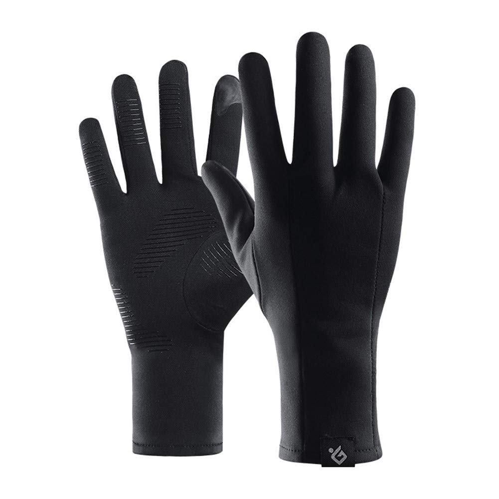 Guantes Guantes de invierno al aire libre Deportes de pantalla táctil caliente Se refiere a todos a prueba de viento, además de terciopelo Skid corriente ligera Guantes de equitación Senderismo