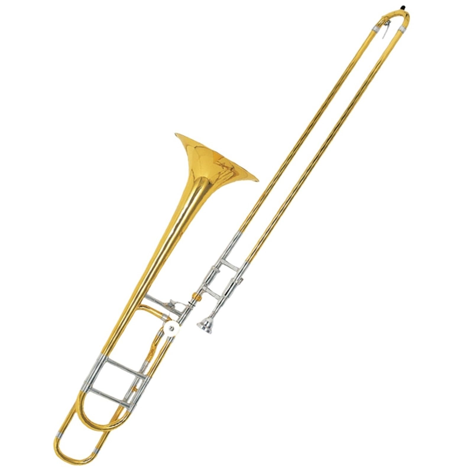 Trombón Tenor Profesional Con Tubo De Cobre Blanco En Clave De Si Bemol A Fa