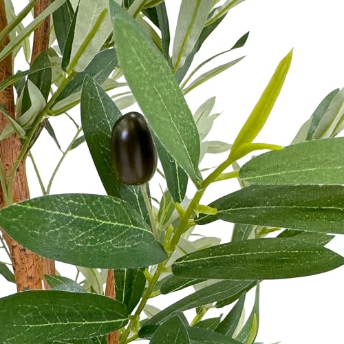 Artificialtreeinmodernplanterfakeolivesilktreeforindoorandoutdoorhomedecoration68overalltallplantpotplustree Urban Country Home Decor Artificial tree in modern planter fake olive silk tree for indoor and outdoor home decoration 68 overall tall plant pot plus tree urban country home decor