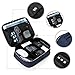 BAGSMART Electronics Travel Organizer Bag for Adaptors, Chargers, iPhone, ipad air, ipad Mini, 9.7'' Ipad Pro, Kindle, Blue