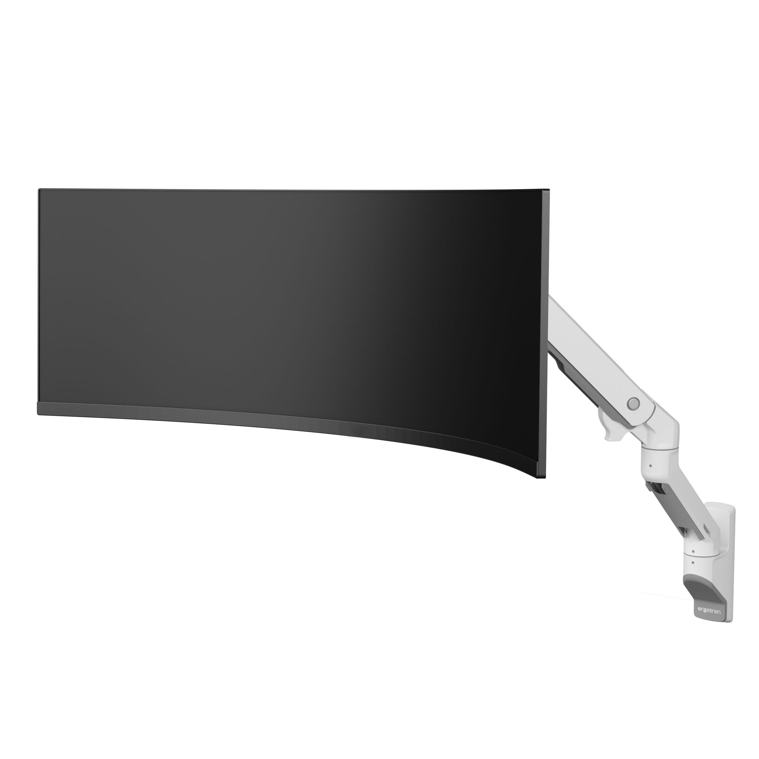 Ergotron HX VHD Premium Heavy Duty Gaming Monitor Arm, Wandhalterung- für 1000R Curved Ultrawide Monitore bis 57 Zoll, 13 bis 17 kg, VESA 75x75mm oder 100x100mm - VHD Pivot, Weiß - 45-694-216