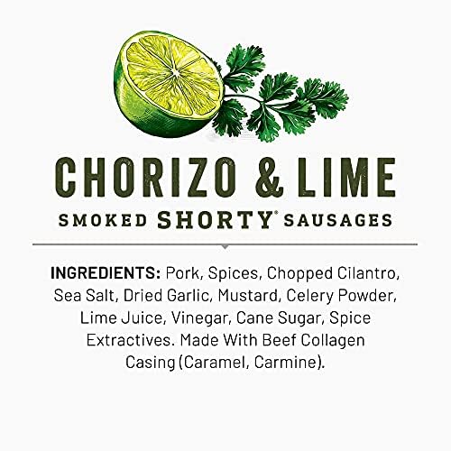 Duke's Pork Smoked Shorty Sausages Variety Pack of Cajun Andouille, Teriyaki, and Chorizo & Lime Flavors (5 oz each bag) - image 6