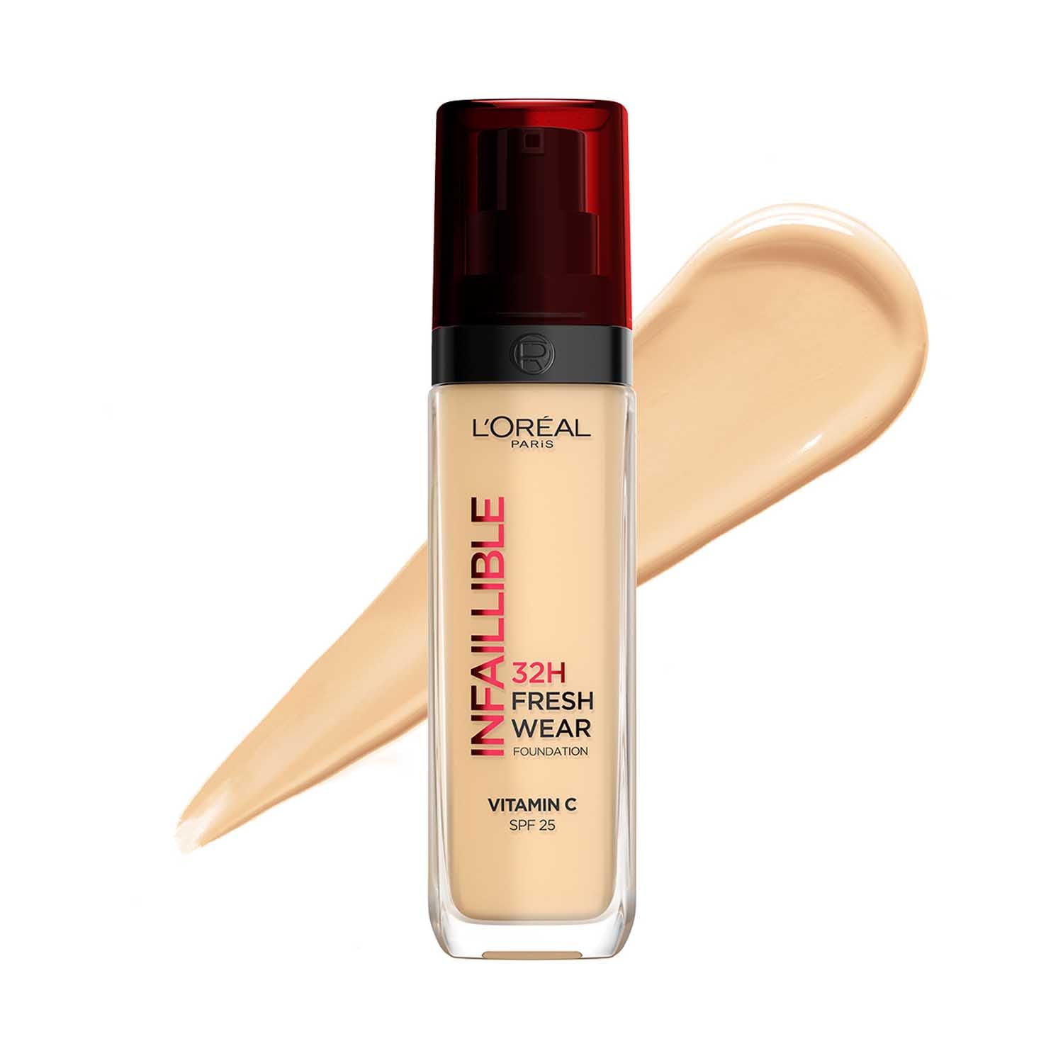 L'Oreal Paris Infallible 32H Fresh Wear Foundation - 125 Warm Undertone, 30ml