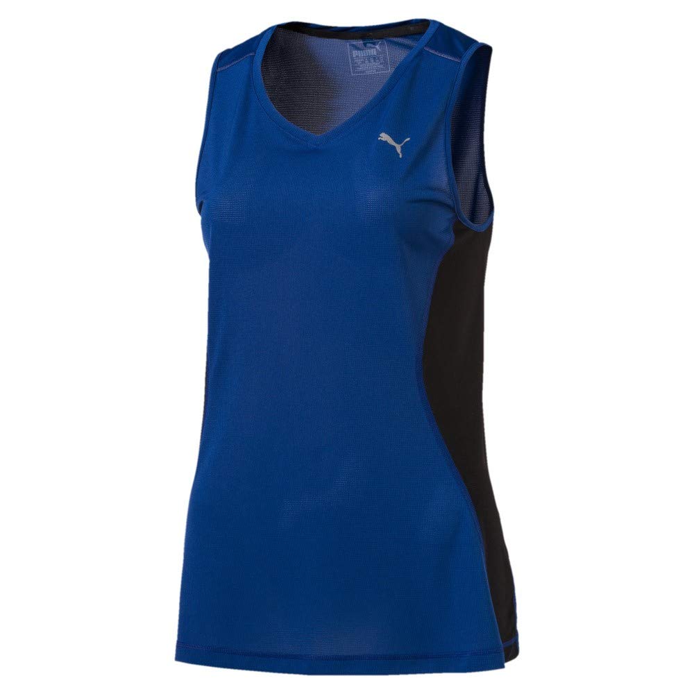 Puma Womens Core Run Tank Top Blue Training Gym Vest 515032 02