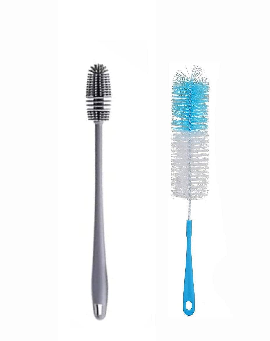 ARYANSH Shoppe Bottle Brush,Bottle Cleaning Brush,Cleaner for Hydro Flask,Glassware,Vacuum Sports Bottle Vases,Water Bottle Cleaner Brushes (Combo Pack of 1 Nylon&1 Silicone Brush),Multicolored (B0D6BK5JSD) Amazon Price History, Amazon Price Tracker