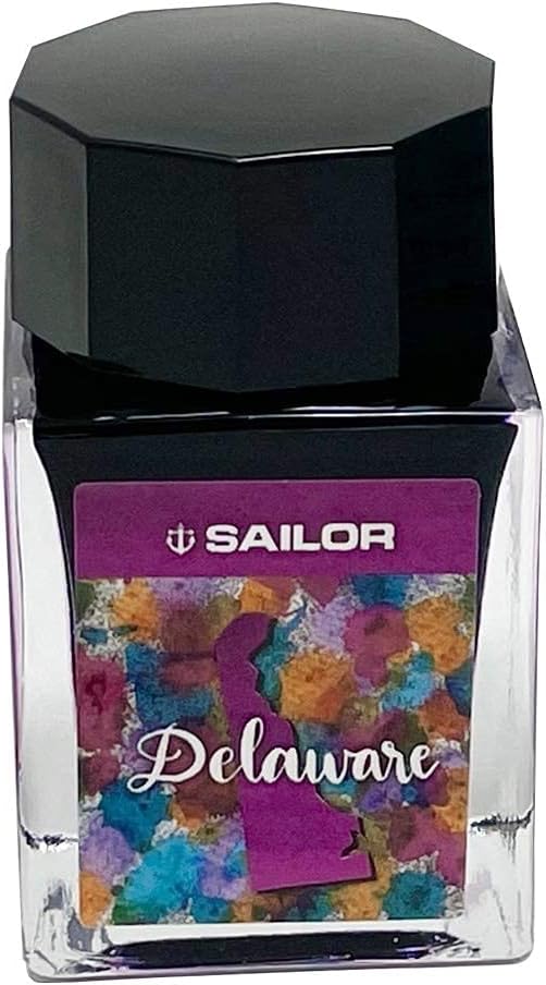 Sailor, USA State Bottle Ink, Delaware (Magenta), 20ml, 13-9427-210