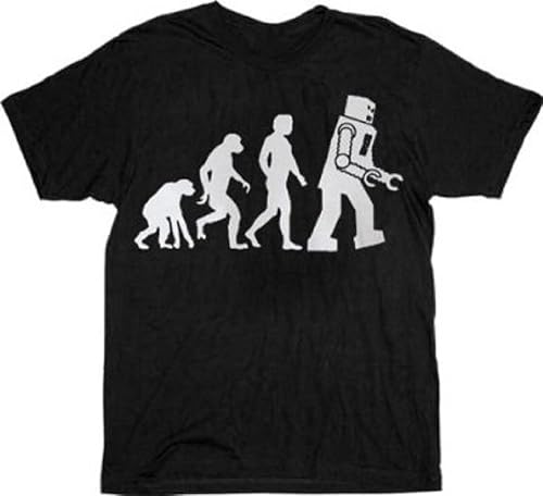 The Big Bang Theory Camiseta Robot Evolution - negro - XX-Large