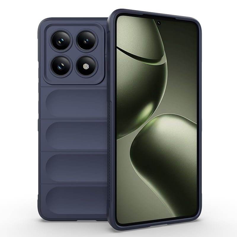 Zore Xiaomi ile uyumlu 14T Kılıf Esnek TPU Oyuklu Arka Yüzey Tasarımlı Zore Etnik Silikon Kapak Lacivert