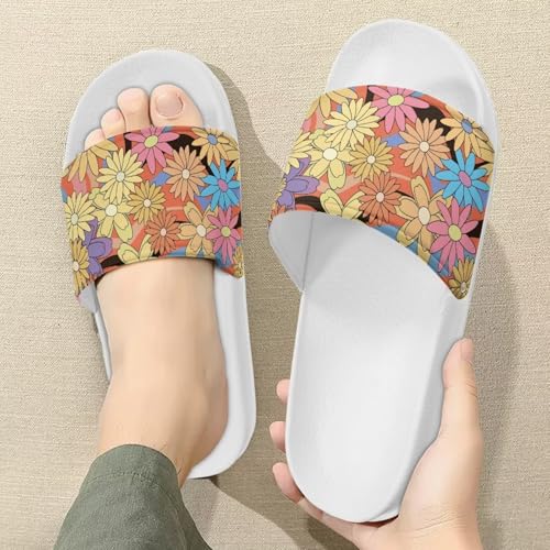 Comfy Slides for Women Supportive Walking Size 6-13.5 White3