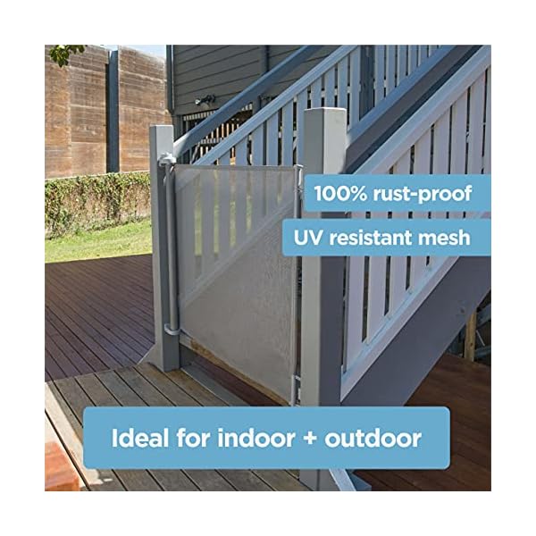 Perma Child Safety Indoor/Outdoor Retractable Baby Gate 41" Tall