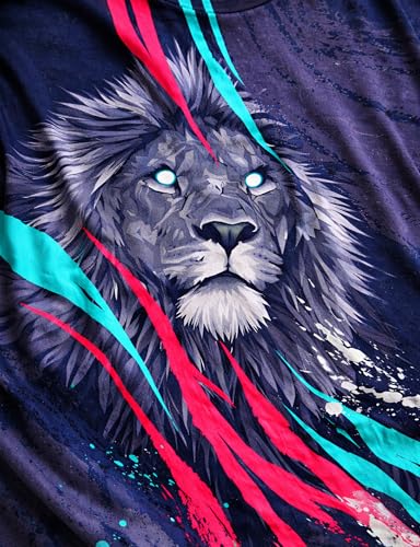 Image of STAND OUT All Over Printed Psychelic Trippy Animal T-Shirts