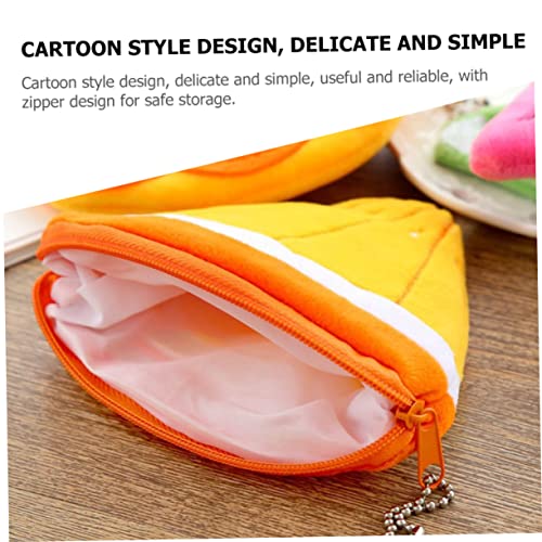 4Pcs Cute Cartoon Fruit Coin Purse with Hook Design for Boys Portable Small Wallet Pouch for Keys Cards Cosmetics Storage3