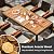 S AFSTAR Patio Dining Set for 8 with Umbrella Hole, 75”x36” Acacia Wooden Table & PE Rattan Chairs for Deck, Backyard