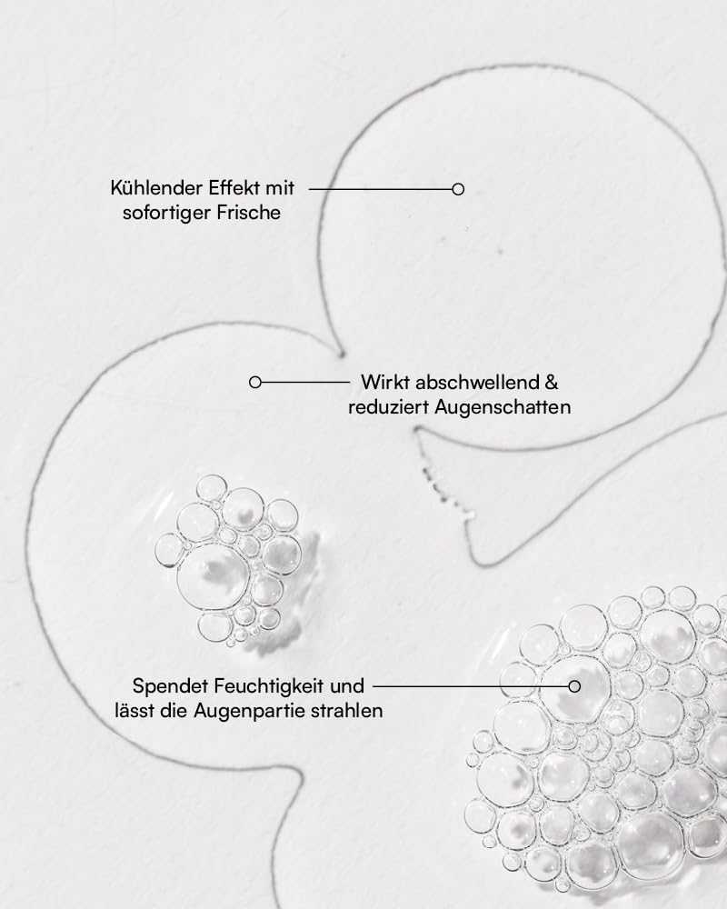 salted. Rullo rinfrescante per occhi | 15 ml | con niacinamide e microalghe | rullo per occhi contro occhiaie, rughe e gonfiore | rinfrescante anti anti invecchiamento per uomini e donne | vegano