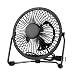 Usb Mini Desktop Fan - Table Small Fan Portable Adjustable Compatible With Computer,Laptops Power banks Fans Quiet Cooling For Office And Home 4 Inch Black