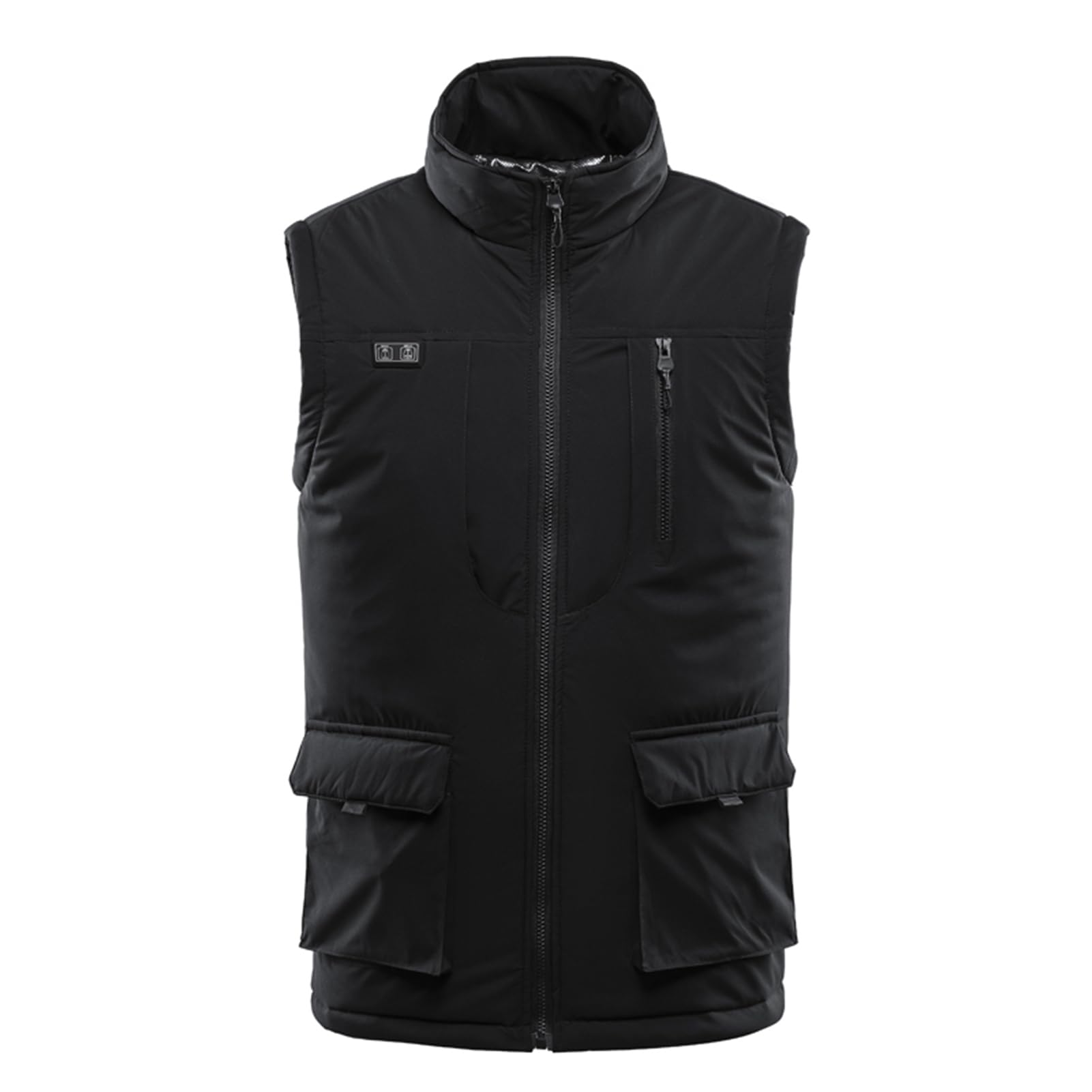 Chaleco Calefactable para Hombre, Chaqueta Cálida a Prueba de Viento de 11 Zonas, Chaleco de Invierno para Exteriores con Interfaces USB CC de Doble Cabezal, Ideal para Actividades de
