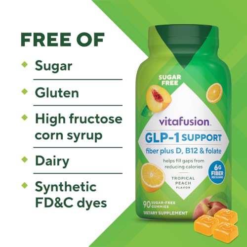 Vitafusion GLP1 Fiber Plus Gummy | 90 Sugar Free Gummies - image 4