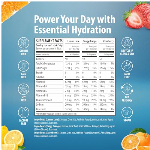 Image of Sainebio Nano Electrolyte Powder Mix Flavour | Hydration & Energy Drink | With Potassium, Vitamin C & B-Complex | Electrolyte Balance Support | 18 Sachets