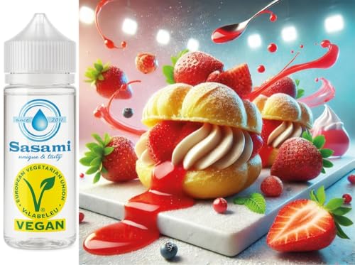 Profiteroles Fresa Aroma Concentrado - Vegano - Sasami - 10ml