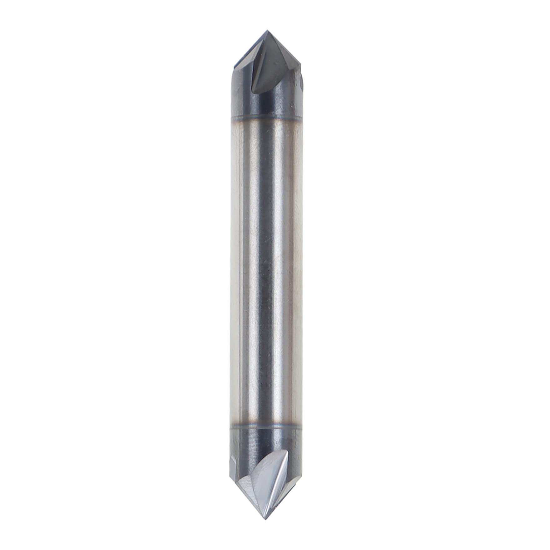 waltyotur 3/8 Inch 4 Flute Carbide End Mill Double Start Spiral 2-1/2 Inch Overall Length x 3/8 Inch Shank Diameter Suitable for Aluminum Cutting Non