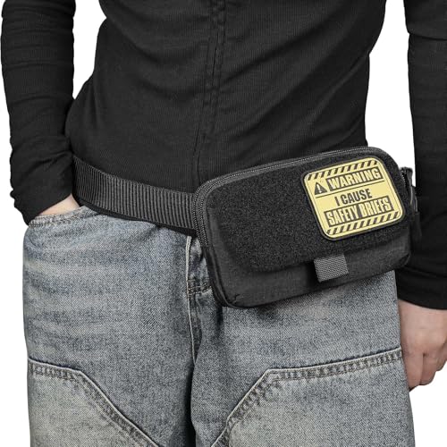 Bolsa de administração tática – Bolsa de peito compatível com MOLLE para telefone e equipamento EDC (16,5 cm x 10 cm) – Nylon 1000D durável, zíper bidirecional, serve para colete, cinto, mochila (FCPC