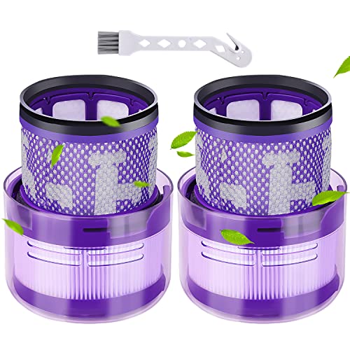 Rebirthcare 2 Stück SV19 Filter für Dy.son Omni-Glide, Ersatzteile für Dy.son SV19 Omni Glide+ Akku Staubsauger Filterset HEPA Ersatzfilter Zubehör Waschbar, Ersetzen Sie Teil #965241-01