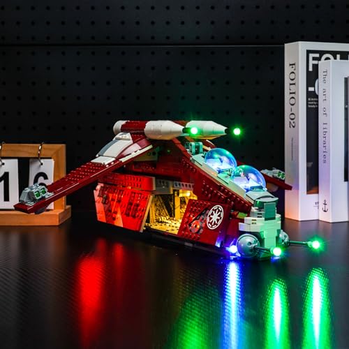 Light Kit for Lego Coruscant Guard Gunship Lighting Set for Lego 75354 Star Wars Coruscant Guard Gunship, Not Include Models - Image 3