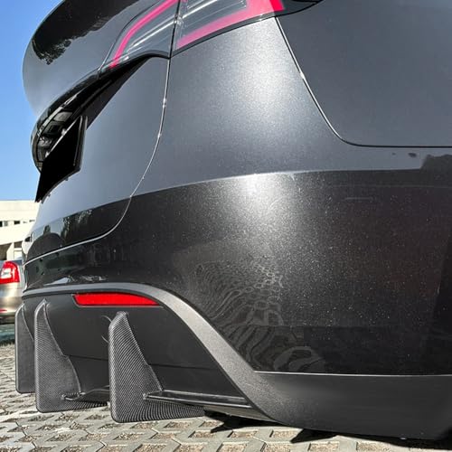 Diffuseur arrière Tesla Model Y 2017-2024 séparateur ABS look carbone