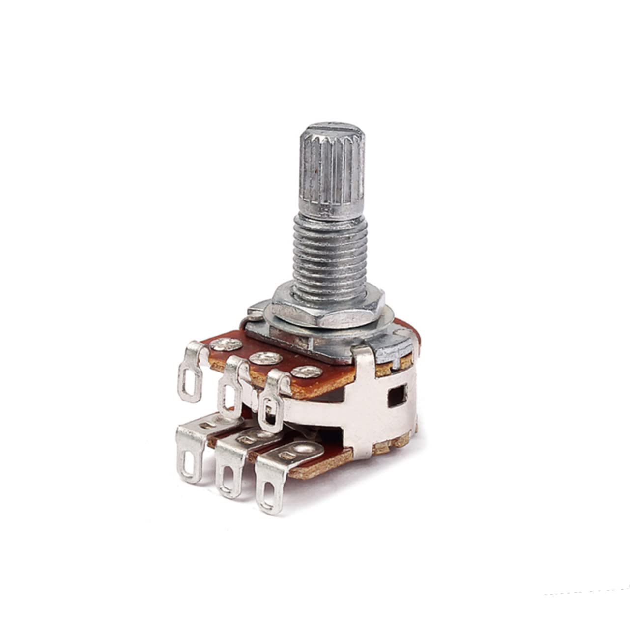 SHOWERORO Mn100k 100k Ohm Guitar Volume Potentiometer Guitar Pot Lug Double Decker for Audio Potentiometers