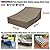 Double Chaise Lounge Cover Outdoor 100% Waterproof Weather-resistant Polyester Fabric Patio Double Wide Lounge Chair Covers All-season Weatherproof Protection Cover for Outdoors Furniture, Camel