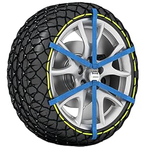 MICHELIN EASY GRIP EVOLUTION 14 Schneekette Auto Textilschneekette 2 Stück | Reifen Schneekette Ultraleistungsfähig Einfache Handhabung