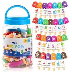 52 Pcs ABC Pops – Alphabet Learning Toys, Preschool Educational Toys for Classroom Fun and Engaging Alphabet Matching Game