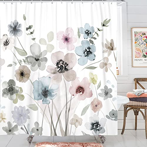 Spenlife Boho Shower Curtain Floral Shower Curtain Fall Shower Curtain Waterproof Fabric Shower Curtains For Bathroom With 12 Plastic Hooks (72Inches X 72Inches) #TOP1