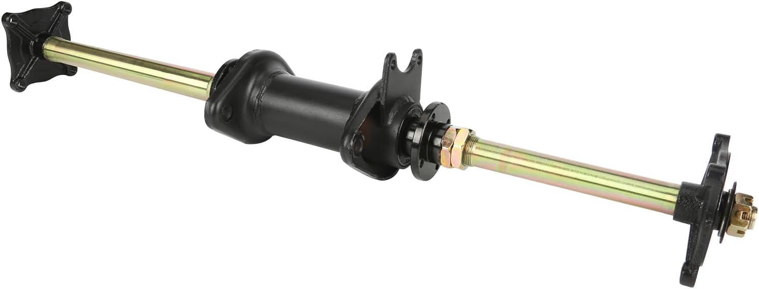 32" 810mm Rear Axle Kit with 4 Stud Wheel Hub Carrier – Compatible for DIY GY6 110cc 125cc 150cc ATV UTV Quad Go Kart Buggy 4-Wheeler Taotao Coolster
