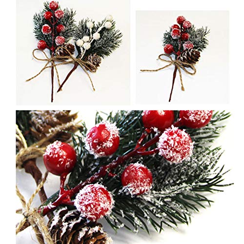 Pics de Noël artificiels durables contre la chute d'aiguilles - 7