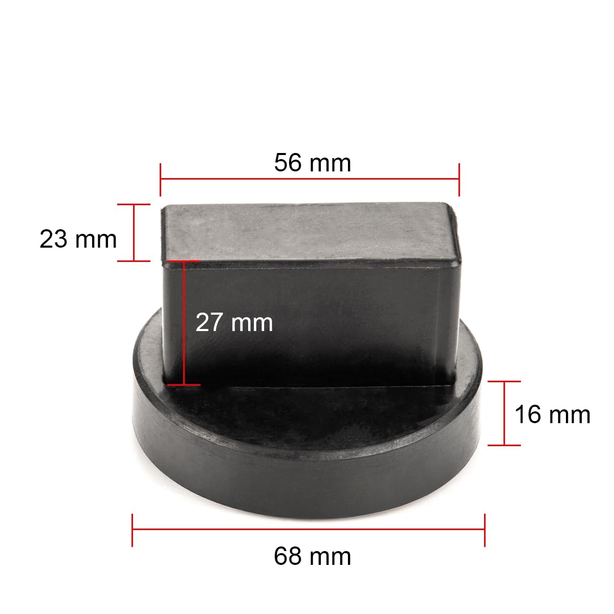 LST Wagenheber Aufnahme + Adapter (4er Set) Gummiblock Unterbock Karosserieaufnahme Hebebühne kompatibel mit BMW 2 Active Tourer F45 F46 I3 I01 IX3 G08 Rolls-Royce Phantom VIII RR11 RR12 Wraith RR5