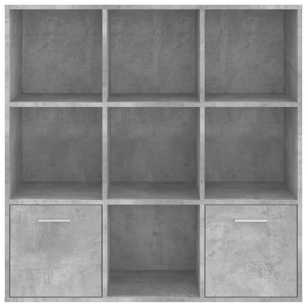 vidaXL Regał na książki, szarość betonu, 98x30x98 cm