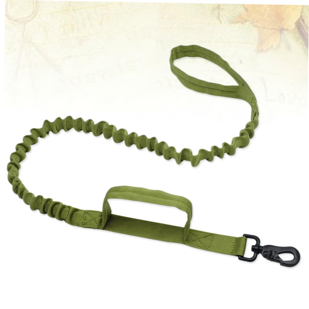 Kisangel 3pièces Laisse Entraînement pour Chien Réglable Nylon Élastique Couleur Verte Parfaite pour Formation Activités Extérieures