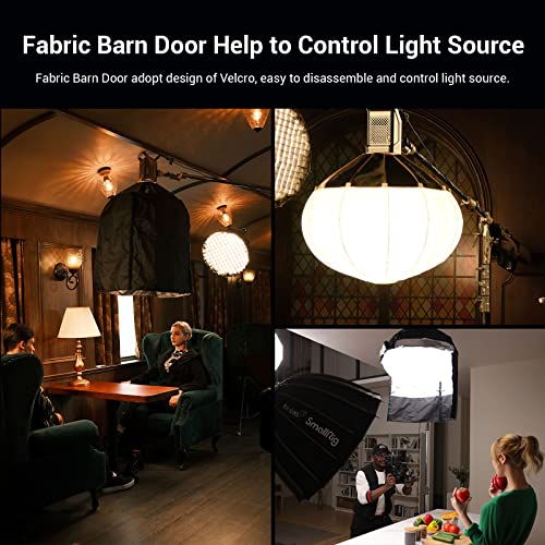 Image of SmallRig RA-L65 Lantern Softbox Quick Release-One Step, 26in Light Modifier with Fabric Barn Doors, Diffuser for SmallRig Video Light 120B, 120D, 220B, 220D and Other Bowens Mount Light-3754