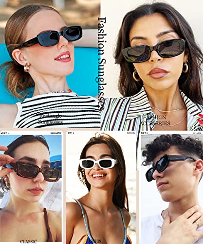 BOJOD Rectangle Sunglasses for Women Retro Fashion Sunglasses UV 400 Protection Square Frame Eyewear2