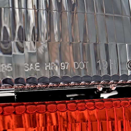 Sppc Chrome Headlights Assembly Sets (4Pc) For Dodge Dakota/Durango (Pair) High/Low Beam Bulb Included Driver Left And Passenger Right Side Replacement #TOP2