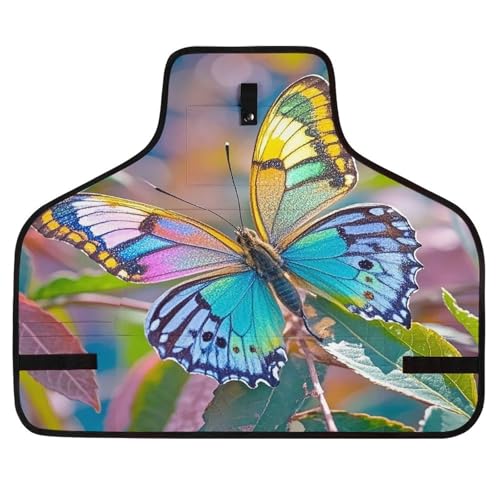 Delantal colorido con mariposas y ajuste rápido miniatura 1