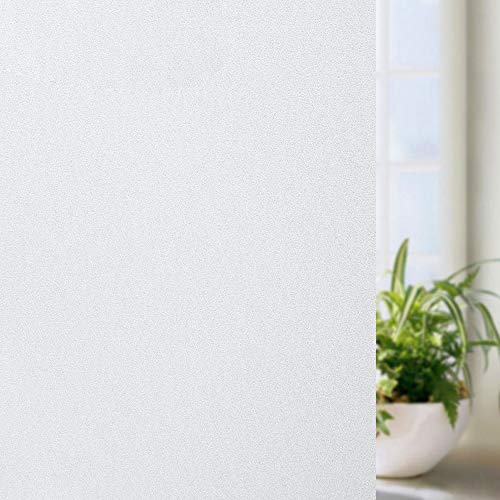 \t Etiqueta de Cristal 45/60 / 90cm Esmerilado Ventana del PVC película Impermeable Vidrio engomada del Dormitorio del hogar Baño Oficina Privacidad friega Frost Pegamento 45x100cm